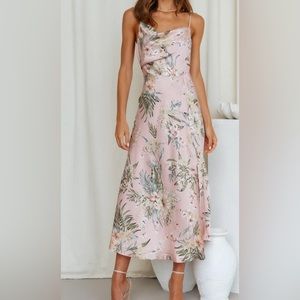 Hello Molly Pink Midi Dress